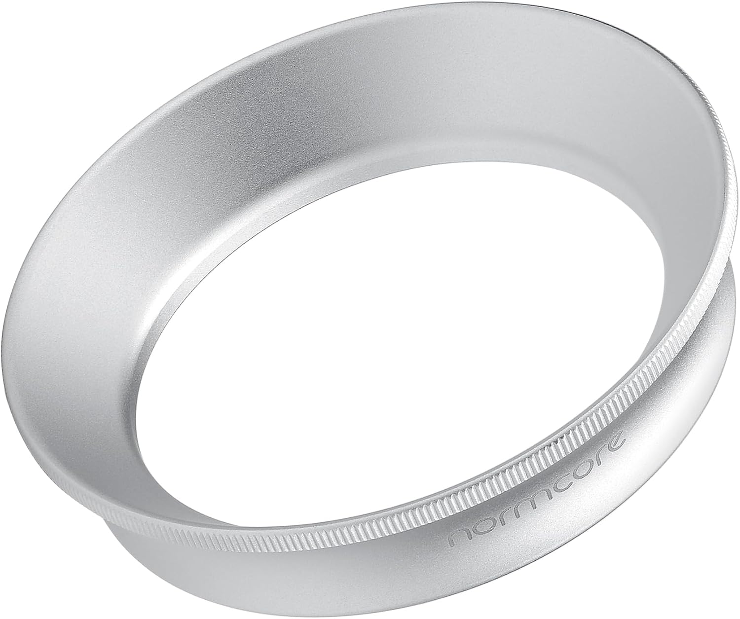 Normcore 54mm Espresso Dosing Funnel V2, Magnetic Dosing Ring, 18mm Anodized Aluminum with 15 Neodymium Fit 54 mm Bottomless Portafilter, Silver