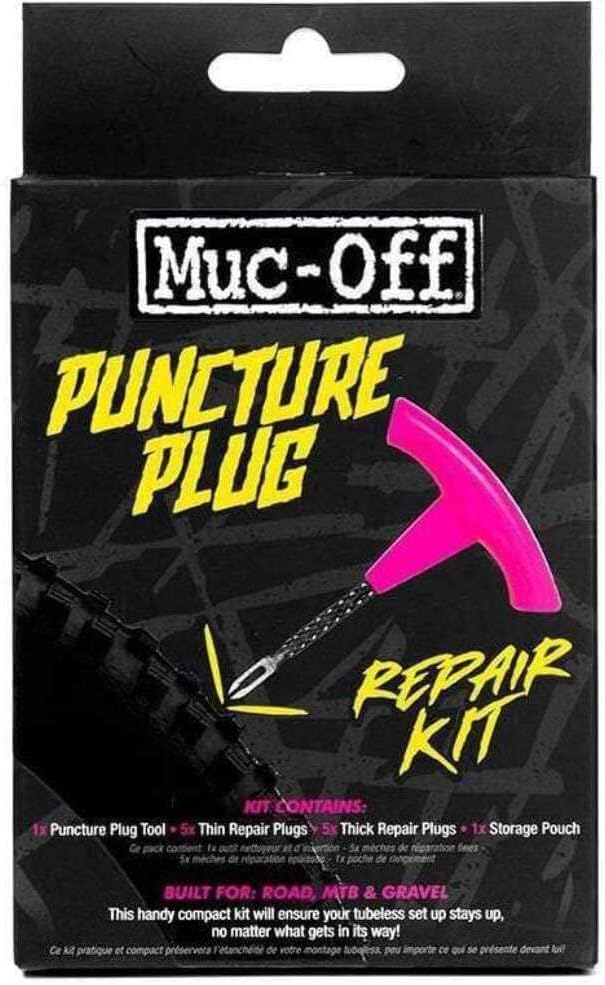Muc-Off Tubeless Puncture Repair Kit - Tyre Plugger and Plugs for Tubeless Tyres