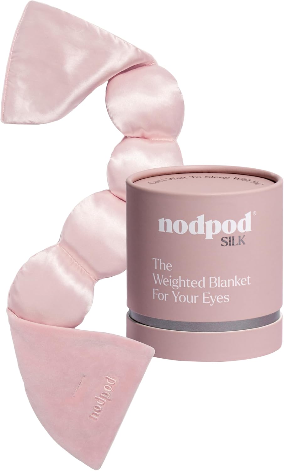 nodpod Mineralized Silk Gentle Pressure Sleep Mask, Weighted Eye Mask