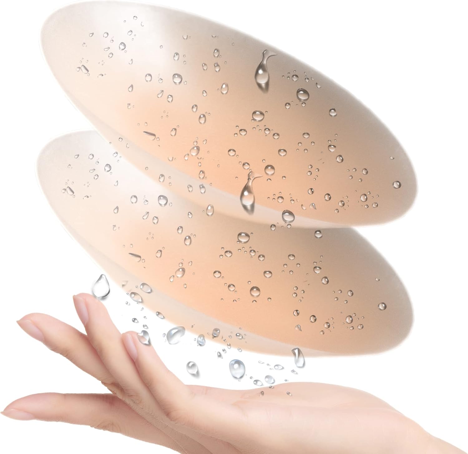 PRETTYWELL Nipple Covers for Women,Waterproof Nipple Pasties Reusable,Ultra Thin Adhesive Silicone Nipple Cover Petals