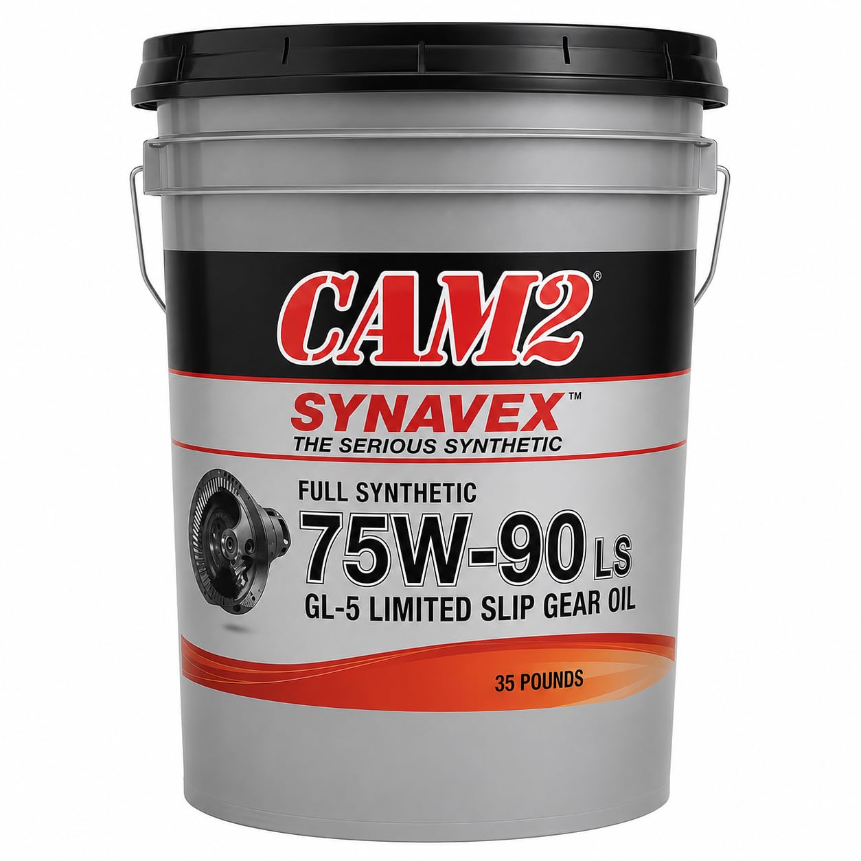CAM2 SYNAVEX Full Synthetic 75W-90 LS Gear Oil, 35 lbs