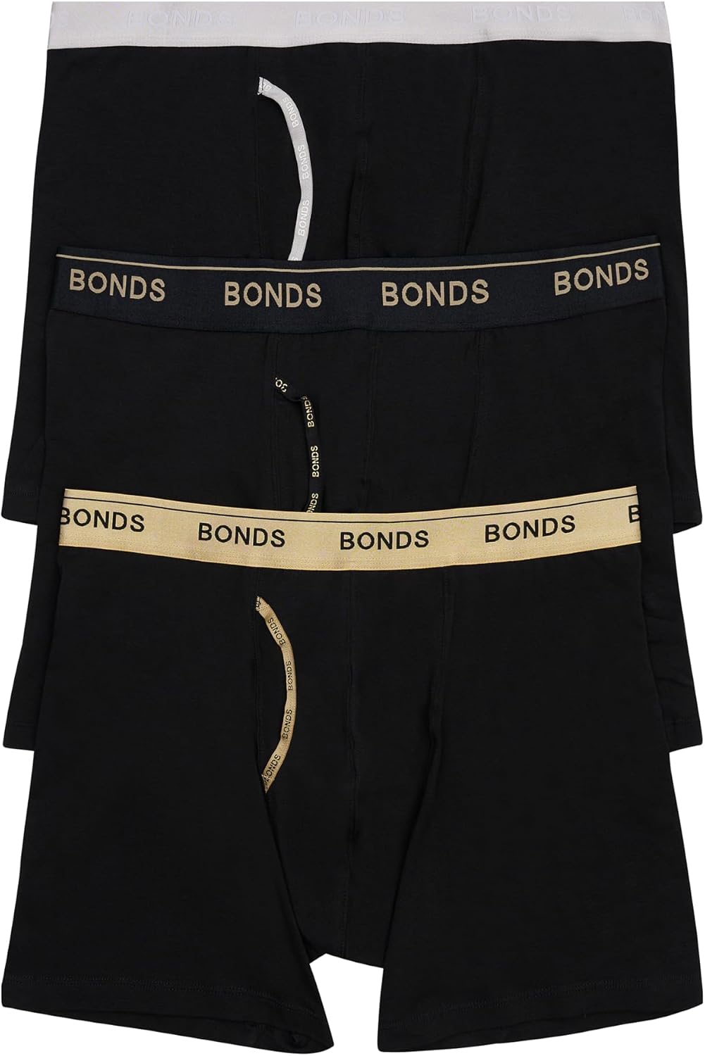 Bonds Mid-Length Guyfront Boxer Brief in Cotton for Men, 3-Pack