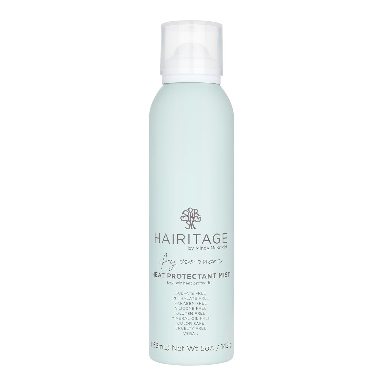 Hairitage Argan Oil Heat Protectant Spray for Dry Hair and Re-Heat Styling - Hydrating and Conditioning Formula - Argan Oil + Rice Protein - Protects Hair Up to 450°F for Re-Heat Hair Styling - 5 oz