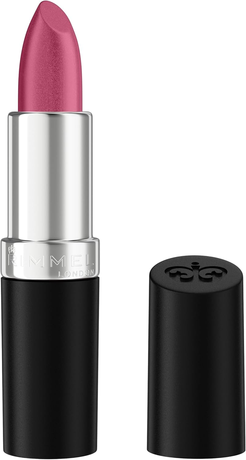Rimmel Lasting Finish Lipstick 058 Drop Of Sherry, Creamy Satin Finish, Long Lasting 8 HR Wear, Comfortable Formula, Rich Pigment