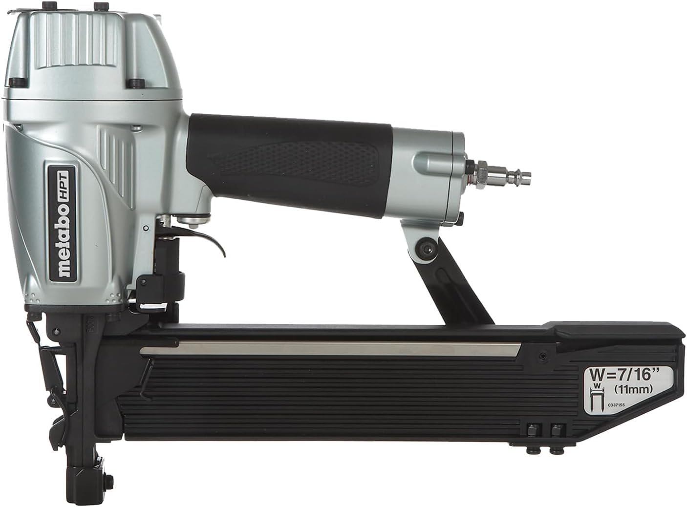 Metabo HPT 7/16" Standard Crown Stapler, Pro-Preferred Pneumatic Power Nailers, Construction Tool for Roof Decking & Subfloor Install, 16 Gauge Power Stapler, 1" to 2" Crown Staples, N5008AC2