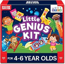Doctor Jupiter Little Genius Kit for Boys & Girls 4-6 Year Olds | Educational Toys for 4-5-6 | Learning Toys for Toddlers | Preschool Learning Activities | STEM Toys | Science Experiments