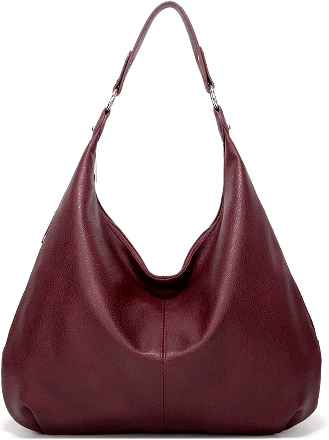 Ashioup Soft PU Leather Zip Tote Bags for Women