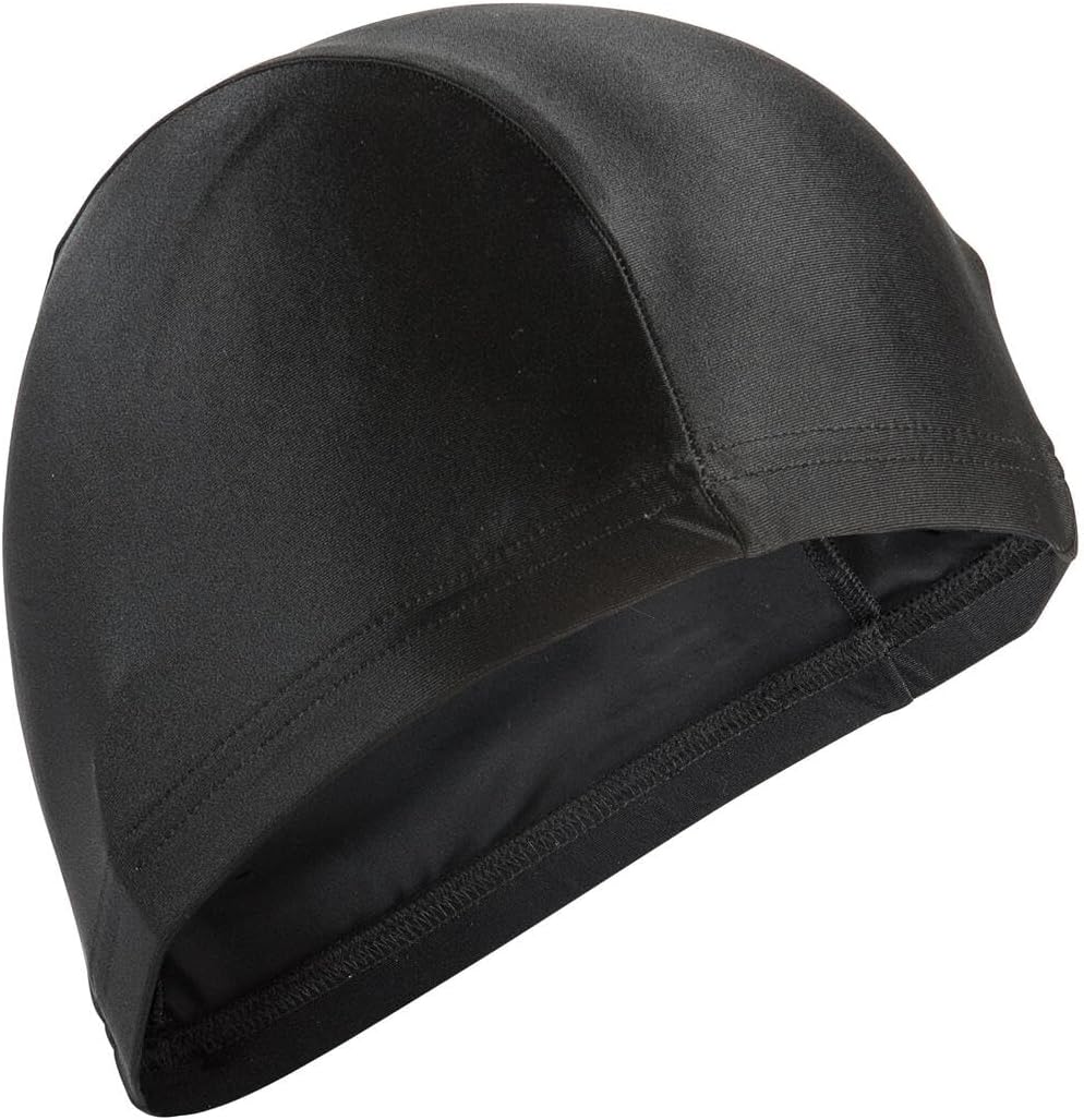 Nabaiji Mesh Swim Cap (Black, Kids)
