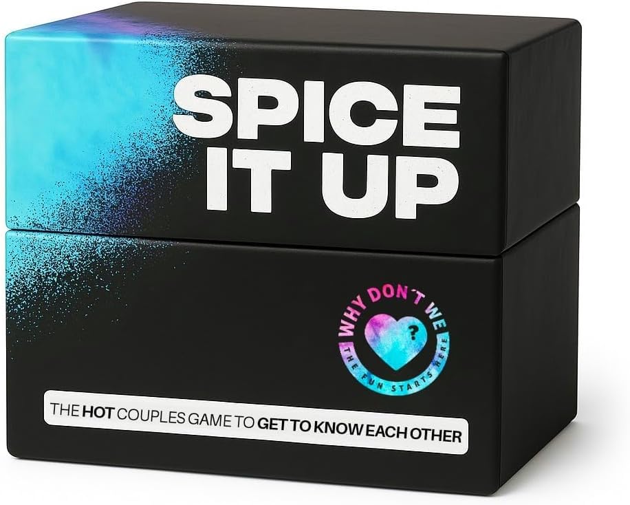 Why Don't We SPICE IT UP - 150 Novelty Cards Couples Games with 3 Levels - Mr and Mrs Game - Conversation Cards for Adult - Sets & Games - Date Night ideas for couples