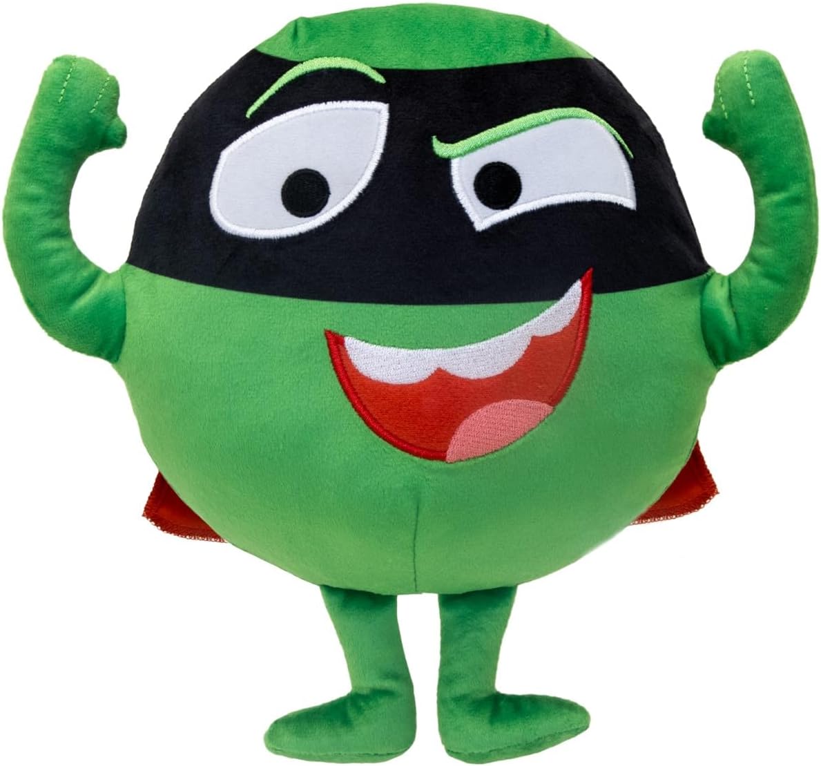 Supertato Talking Evil Pea Teddy Bear, from the books & Cbeebies series, Green.