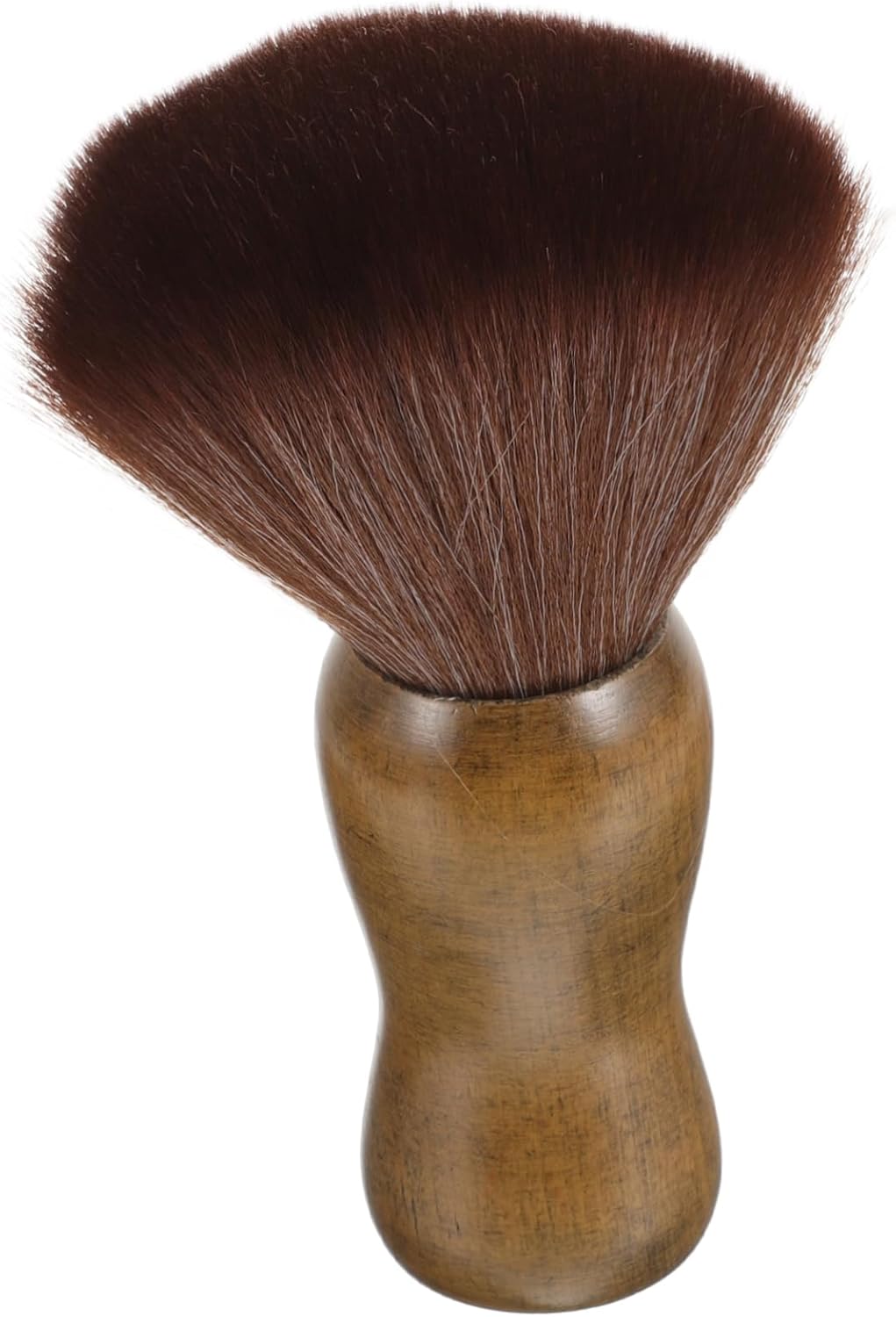 CLISPEED Premium Wood Handle Shaving Brush for Men Soft Nylon Bristles Portable Mustache and Beard Brush Gentle Skin Care Tool for Travel and Daily Grooming