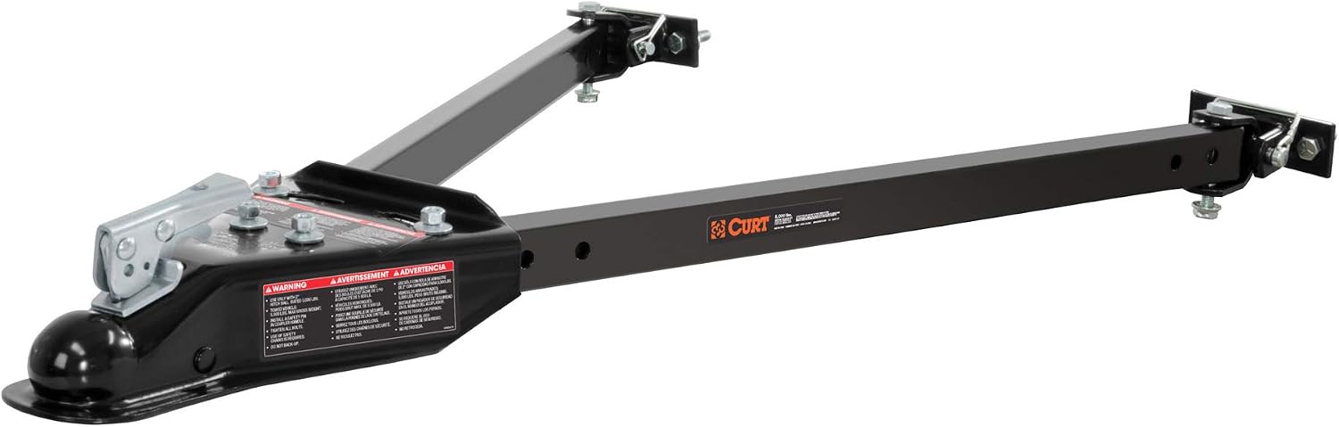 CURT 19745 Universal Car RV Tow Bars for Flat or Dinghy Towing, 5,000 lbs, 2-Inch Coupler
