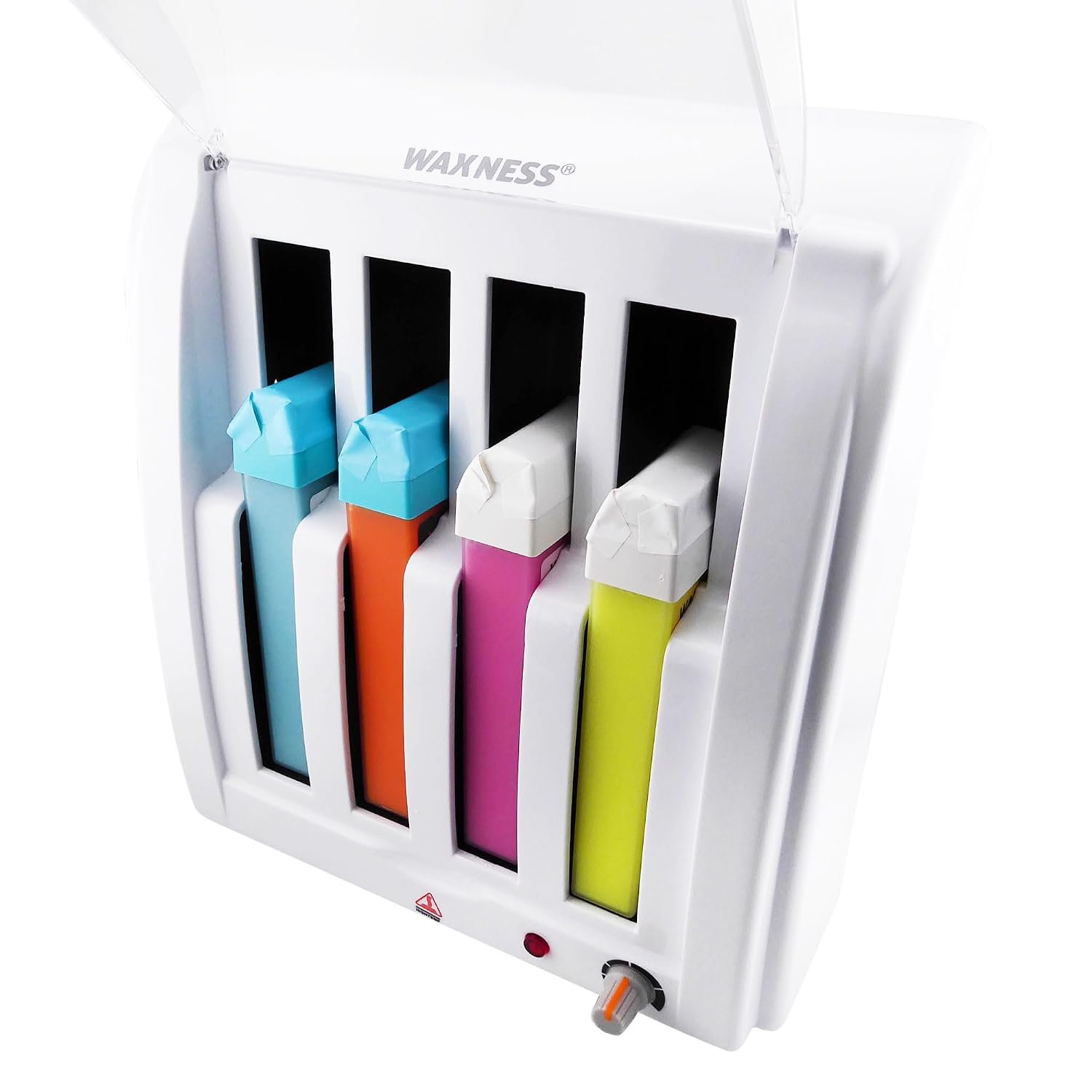 Waxness Cartridge Wax Warmer Kit – Professional Roll-On Heater with 4 Cartridges Included – Hair Removal Starter Set for Salon & Home Use