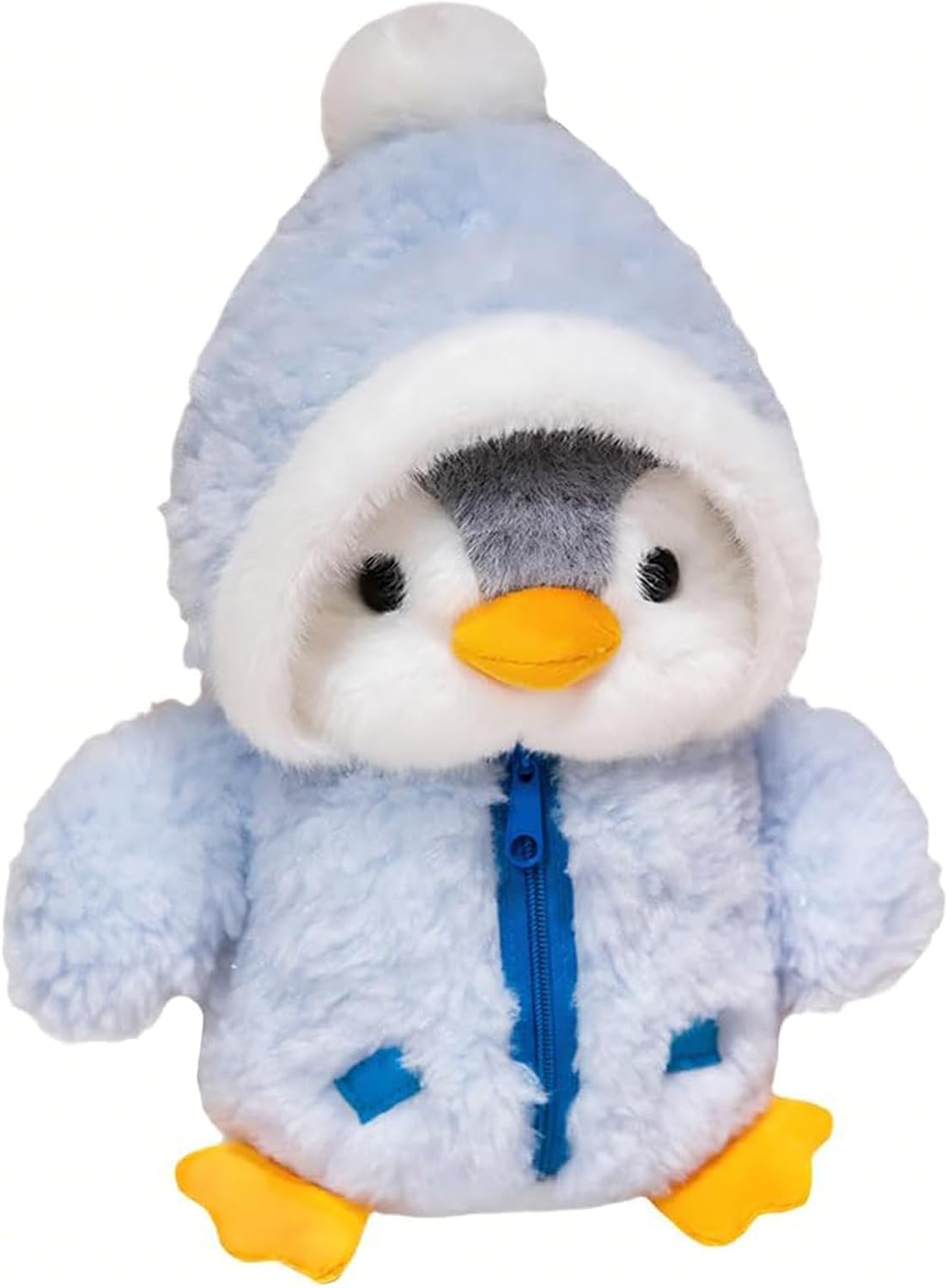 KxrTpx Penguin Teddy, Blue Plush Penguin Toy 25cm, Stuffed Animal with Soft PP Cotton Filling, Cute Plushie for Kids, Perfect Stuffed Toy for Play & Decoration, Adorable Plush Doll for Toddle