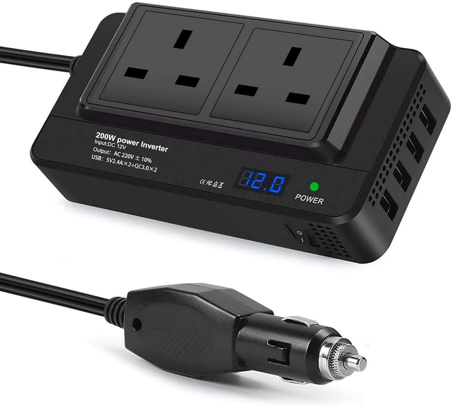 Best 2000W Car Voltage Converter Inverter DC 24V to AC 230V