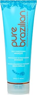 Pure Brazilian Deep Conditioning Masque - Deep Conditioner Hair Treatment with Brazilian Keratin, Acai, and Arginine - 8 Fl Oz