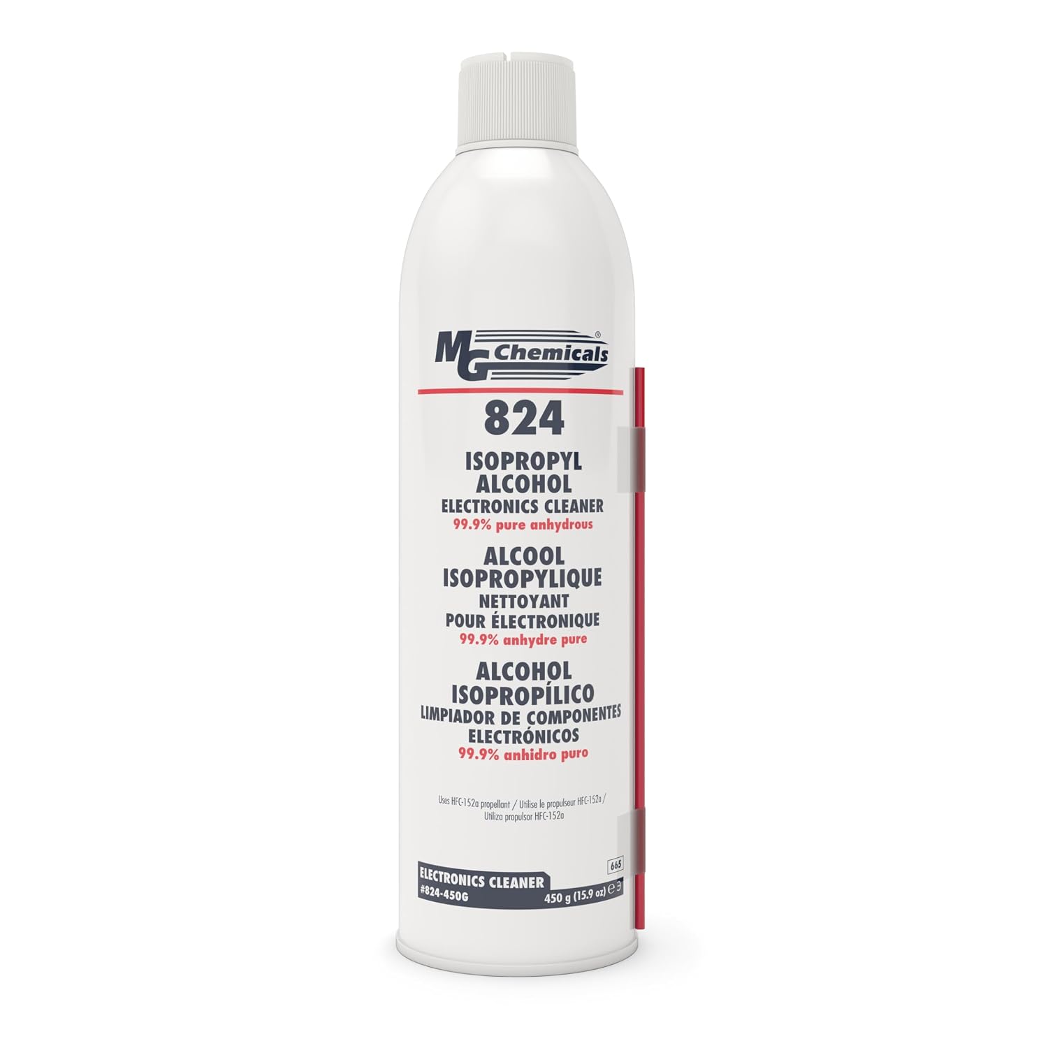 MG Chemicals - 824-450G 824 99.9% Isopropyl Alcohol Electronics Cleaner, 15.9 oz Aerosol Spray, Clear
