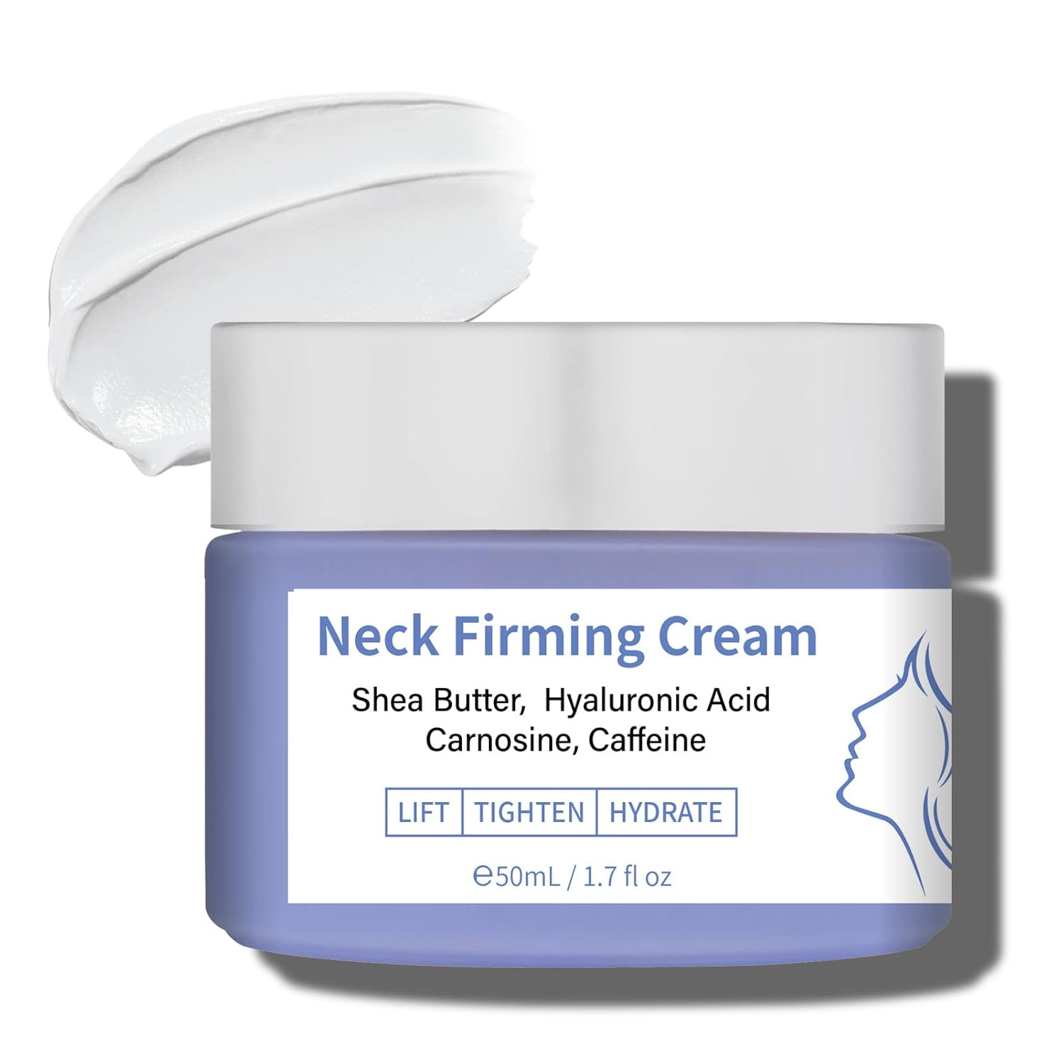 Neck Firming Cream Pure, Anti-Aging Tighten & Lift Neck Cream, Chest Neck Creams for Tightening & Firming Wrinkles, Moisturizing Even Skin Tone for Men & Women, Day & Night 1.7 oz
