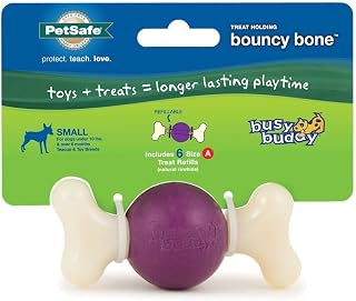 PetSafe® Busy Buddy® Bouncy Bone™, Treat Holding Dog Toy, Small, Best for Dogs Up to 10 Lb.