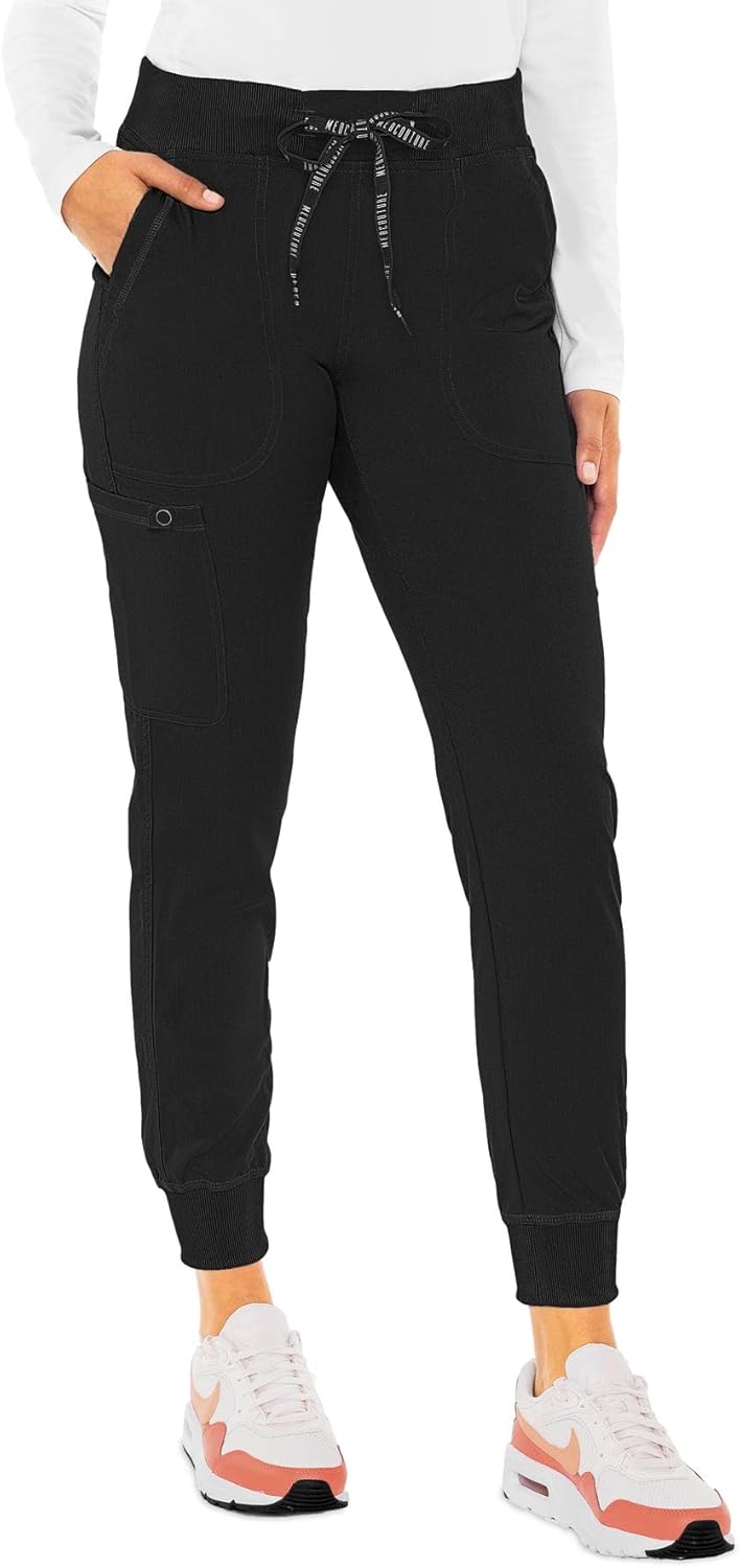 Med Couture Touch Women's Scrub Pant Yoga Jogger with 5 Pockets & Drawstring Waistband - MC7710