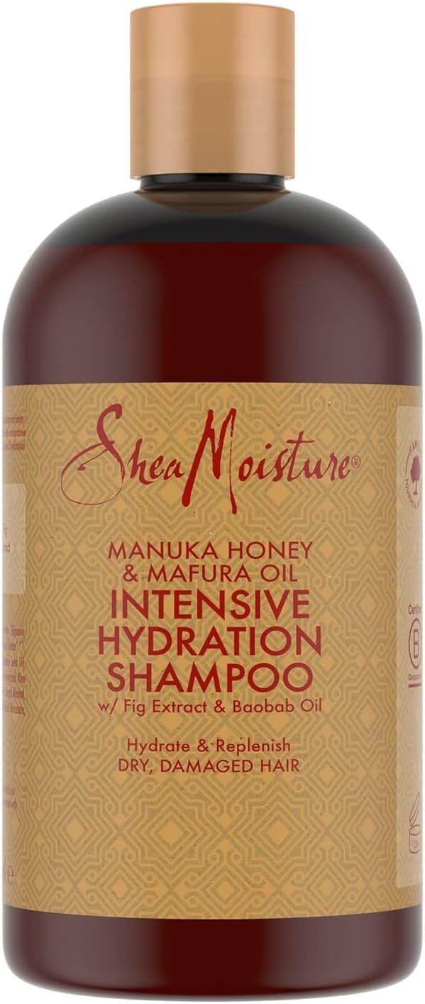 SHEA MOISTURE Manuka Honey & Mafura Oil Intensive Hydration Shampoo silicone and sulphate free shampoo for dry, damaged hair 384 ml