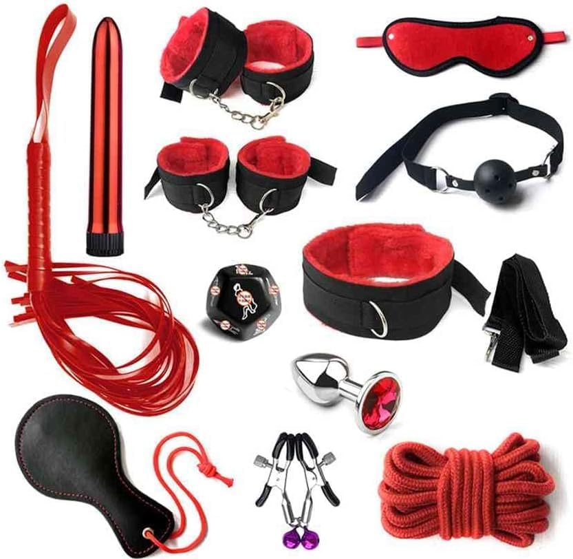 Sex Resistant Tie Ups for Legs and Arms Women Men Set Sexy Handcuff Bed Restraint Kit for Couples King Bed Submissive Toys Bondaged Restraints Sex Gaming for Adult Couples Play Sweatshirt D20