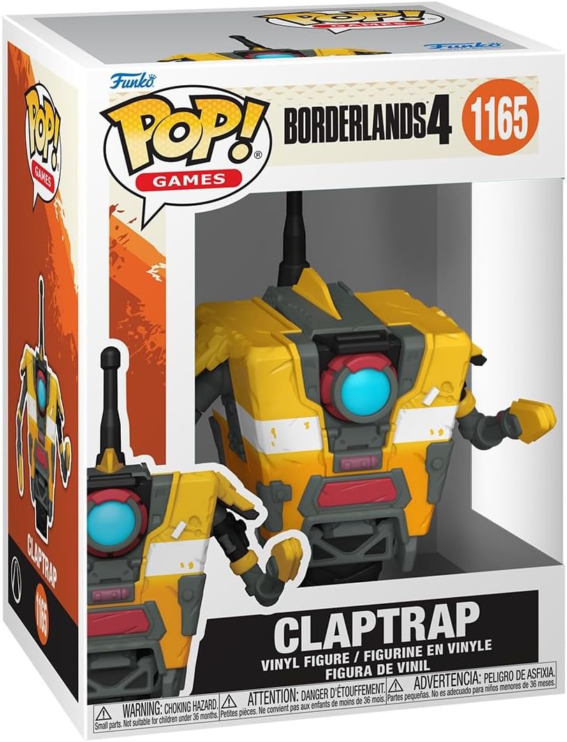 Funko Pop! Games: Borderlands 4 - Claptrap - Collectable Vinyl Figure - Gift Idea - Official Merchandise - Toys for Kids & Adults - Video Games Fans - Model Figure for Collectors and Display