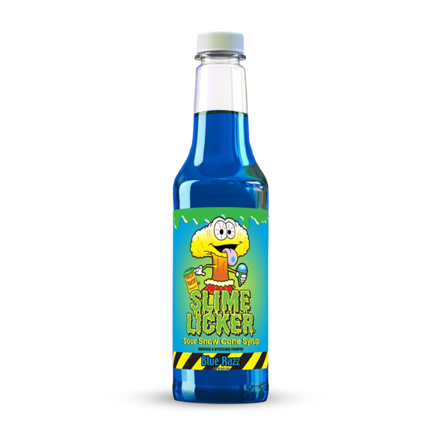 TOXIC WASTE Blue Raspberry Sour Snow Cone Syrup - Makes 6 servings - 12 oz bottle of flavor - Made in USA - Nut, Soy, Dairy Free, Flavor Fluffy or Crunchy Snow Cones by Hawaiian Shaved Ice