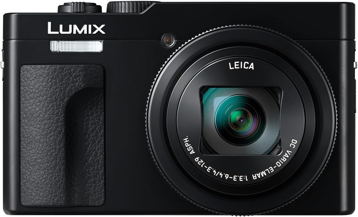 Panasonic LUMIX DC-TZ99E-K Compact Travel Zoom Camera, LEICA DC Lens, 30x Zoom, 20.3MP, 4K 30p Video, Tiltable Monitor, Wi-Fi, Bluetooth, Black