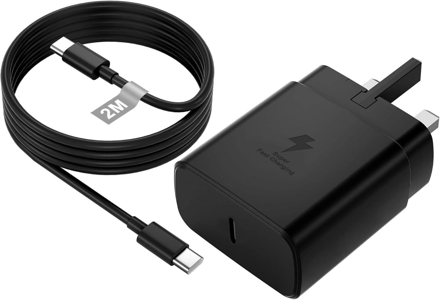 45W USB C Charger for Samsung Fast Charger Plug and Cable 2M for Samsung Galaxy S24/S23 Ultra/S23+/S23/S22/S21/S20/S10/A13/A14/A53/A54 5G, Super Fast Charger USB Type C Plug for Mobile Phone Charger