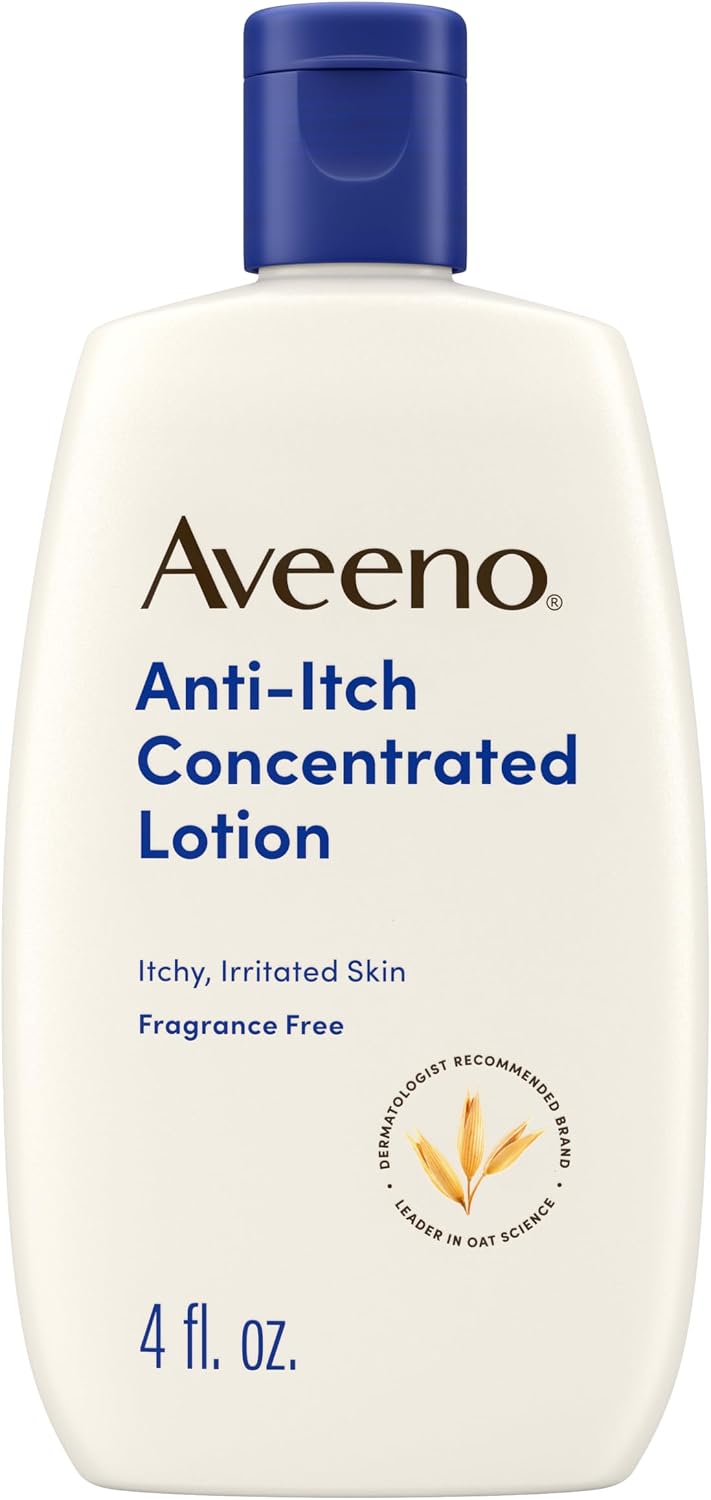 Aveeno Anti-Itch Concentrated Lotion, Fast-Acting Itch Relief, 4 fl. oz