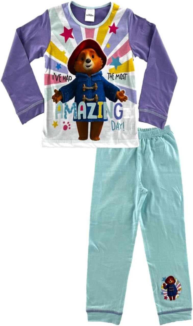 Paddington Bear Girls Amazing Day Pyjamas. Ages 18 Months To 5 Years
