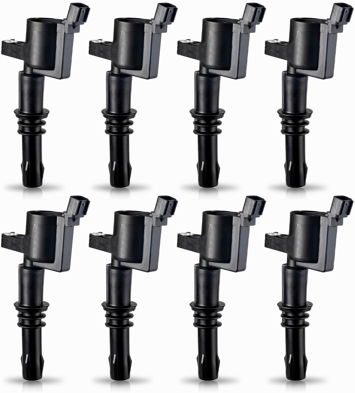ENA Set of 8 Straight Boot Ignition Coil Pack Compatible with Ford Lincoln Expedition Explorer F-150 Super Duty Mustang Mountaineer 4.6l 5.4l 6.8l Replacement for DG511 C1541 FD508