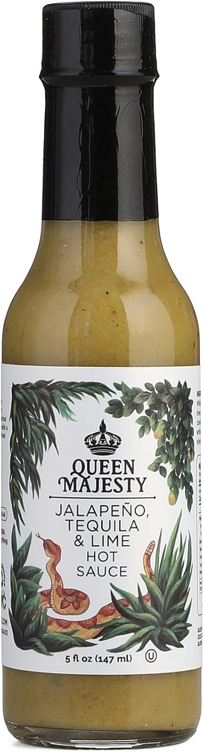 Queen Majesty Jalapeno, Tequila and Lime Hot Sauce, 147ml