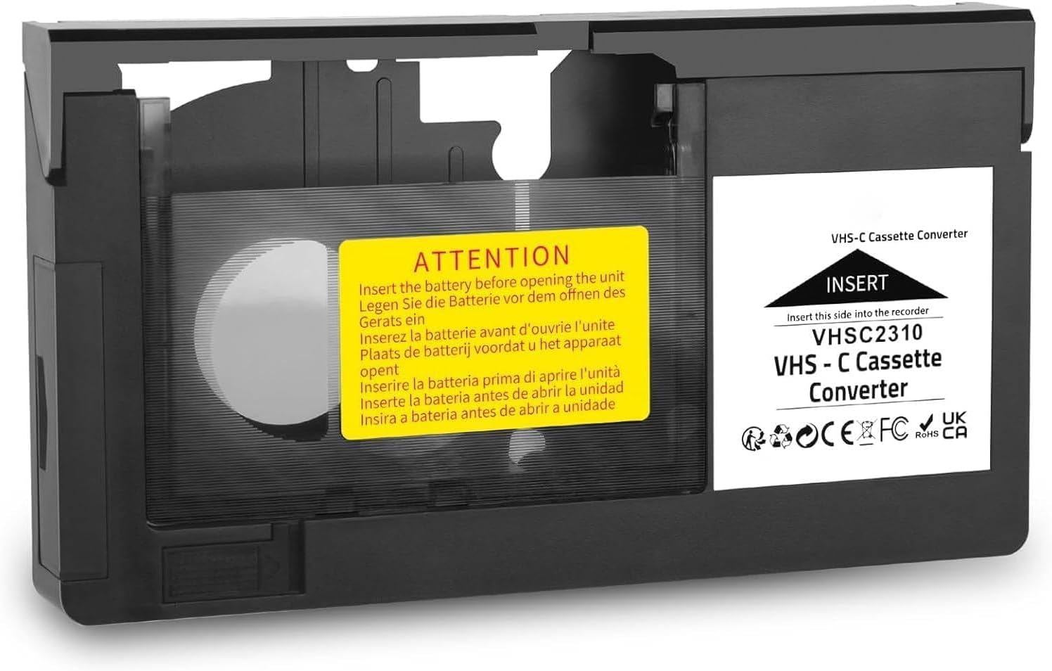 Motorized VHS-C to VHS Cassette Adapter for JVC C-P7U CP6BKU C-P6U Panasonic PV-P1 RCA VCA115
