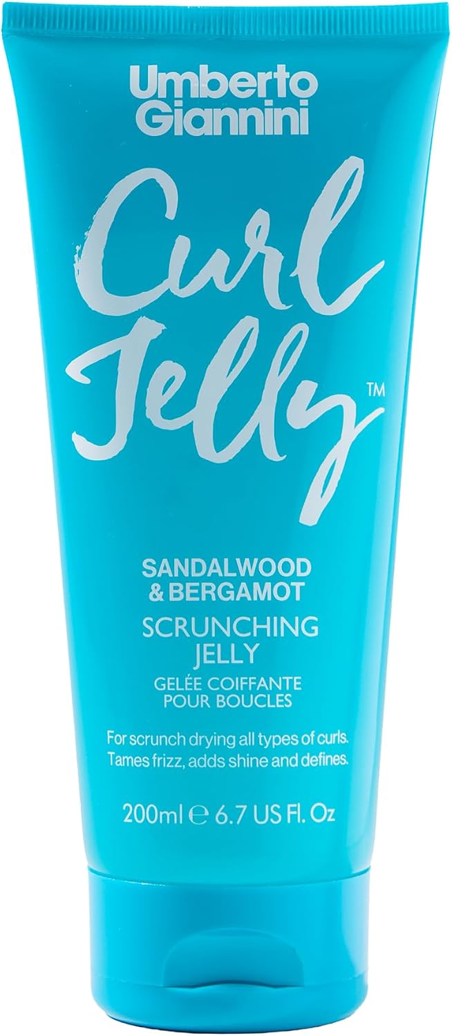 Umberto Giannini Bergamot & Sandalwood Fragrance Edition Curl Jelly 200ml, Lightweight Gel for Natural, Long-Lasting Definition, For Waves, Curls & Coils