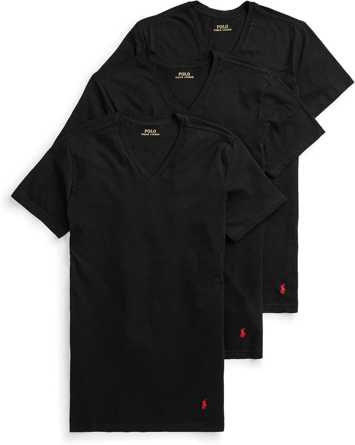 Men's Classic Fit Cotton V-Neck Undershirt 3-Pack