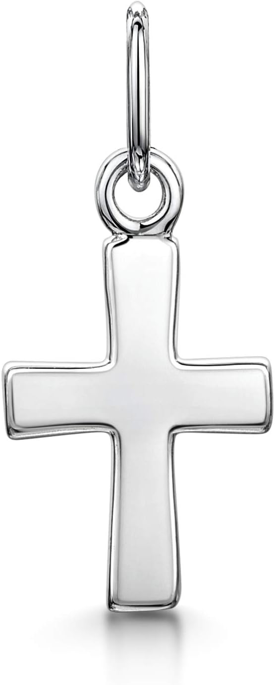 Amberta Unisex 925 Sterling Silver Cross Pendant