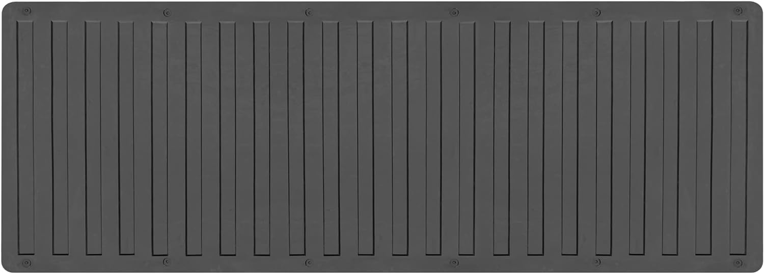 BDK-MT-600A Heavy-Duty Utility Truck Bed Tailgate Mat, 60" x 19.5" – Extra Thick Rubber Cargo Liner for Pickup Trucks with Universal Trim-to-Fit Design - Black