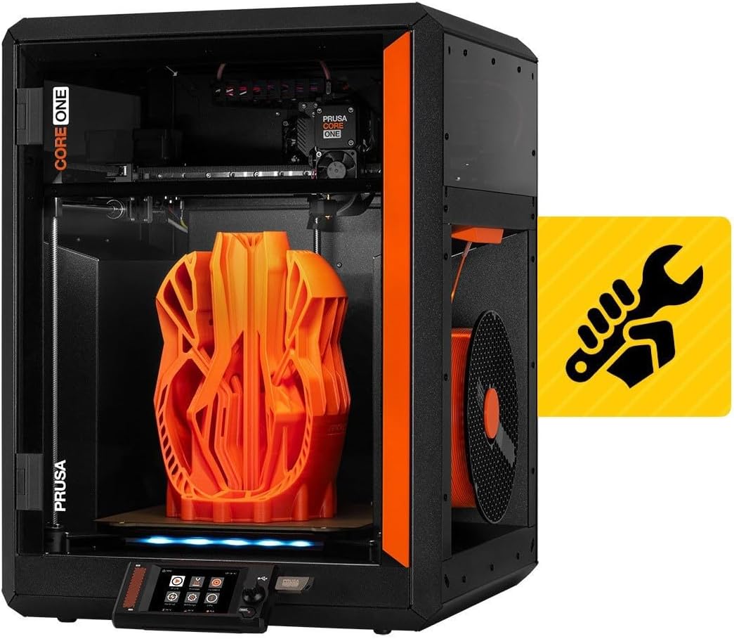 Original Prusa CORE One 3D Printer Kit, Removable Print Sheets, Beginner-Friendly 3D Printer DYI Kit, Fun to Assemble, Automatic Calibration, Filament Sample Included, Print Size 9.8 x 8.6 x 10.6 in