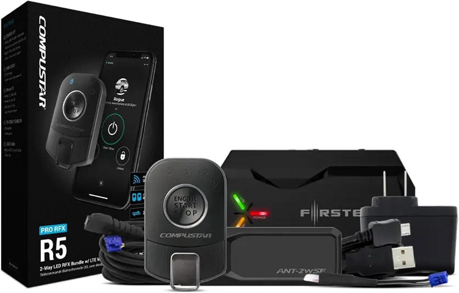 Compustar RFX-P2WR5-SF PRO R5 with LTE Pro 2-Way RFX Connectivity UpgradeBundle