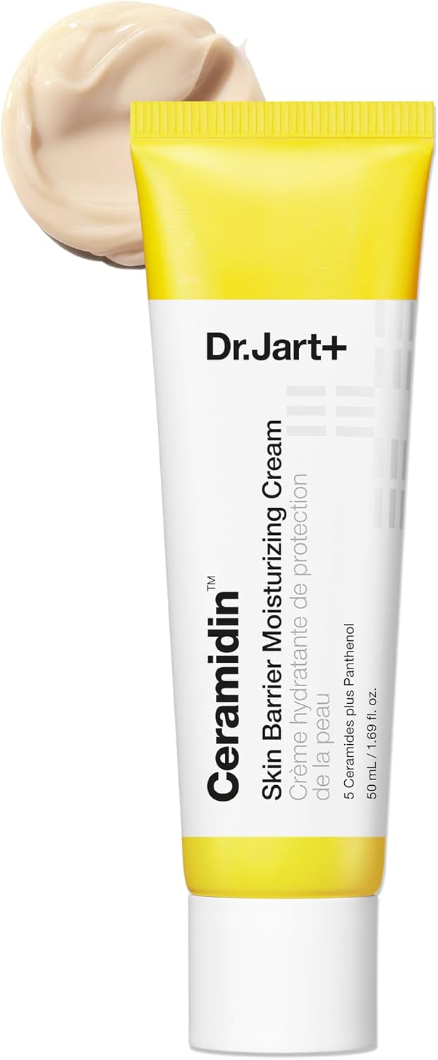 Dr.Jart+ Ceramidin Skin Barrier moisturiser Face Cream For Dry Skin with Ceramides and Panthenol | Korean Skin Care, 15 ml