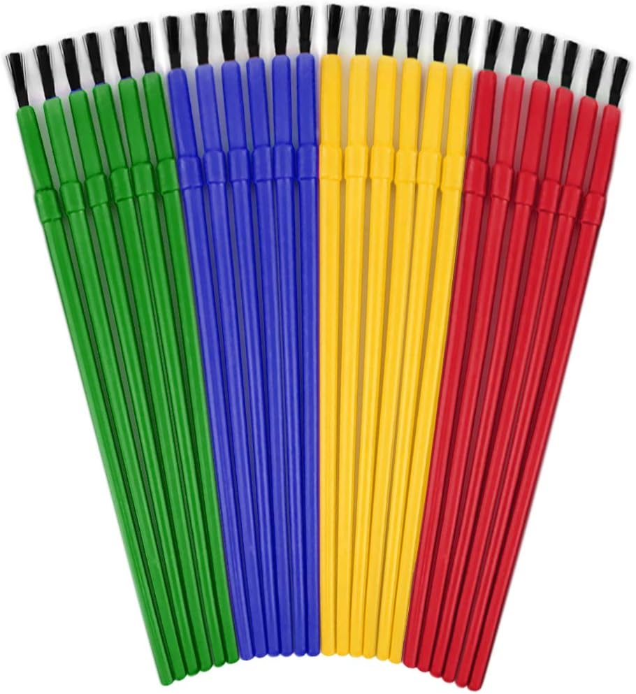 Paint Brushes for Kids Paint Brushes Bulk Paint Brushes Kids Paint Brush Set Watercolor Brushes for Kids Toddler Art Supplies Artist Paint Brushes Art Party Supplies Craft Paint Brushes Bulk 24 Pcs