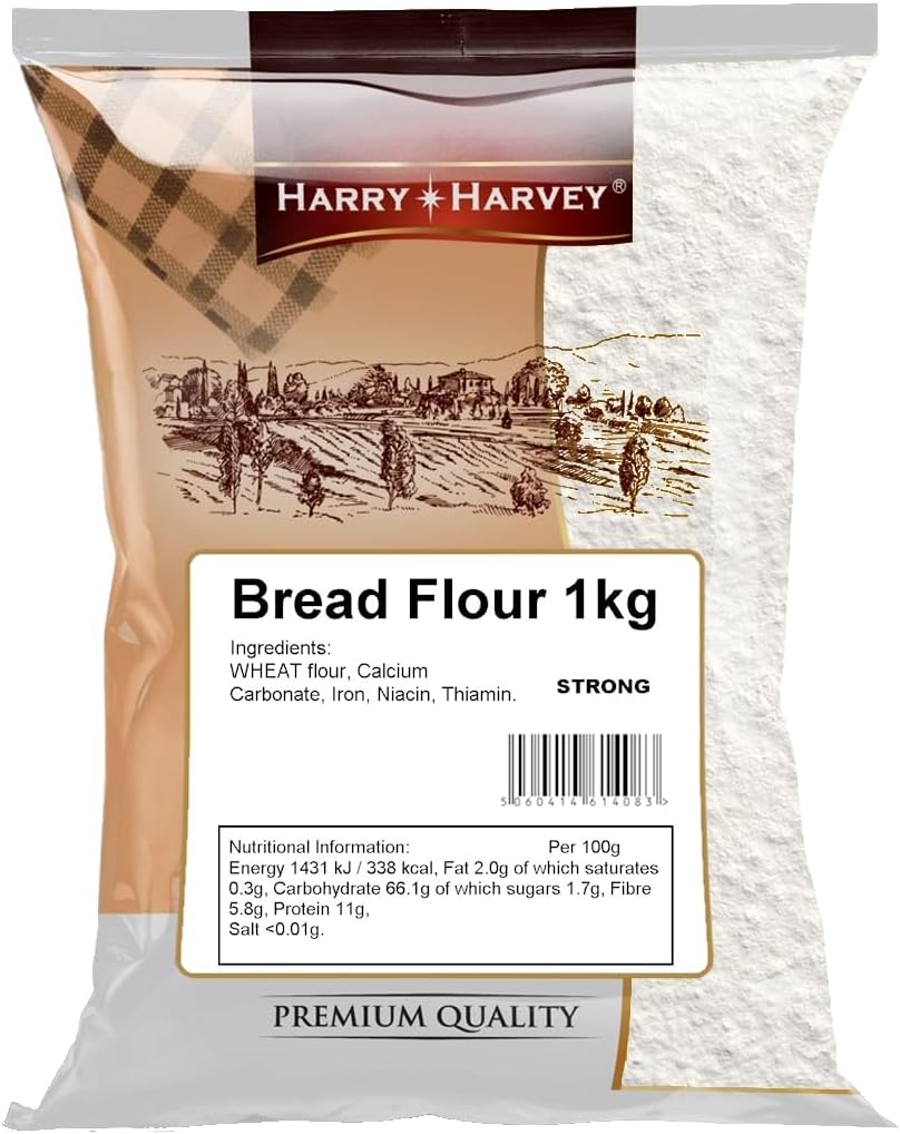 Harry Harvey 1kg Bread Flour, professional bakers flour
