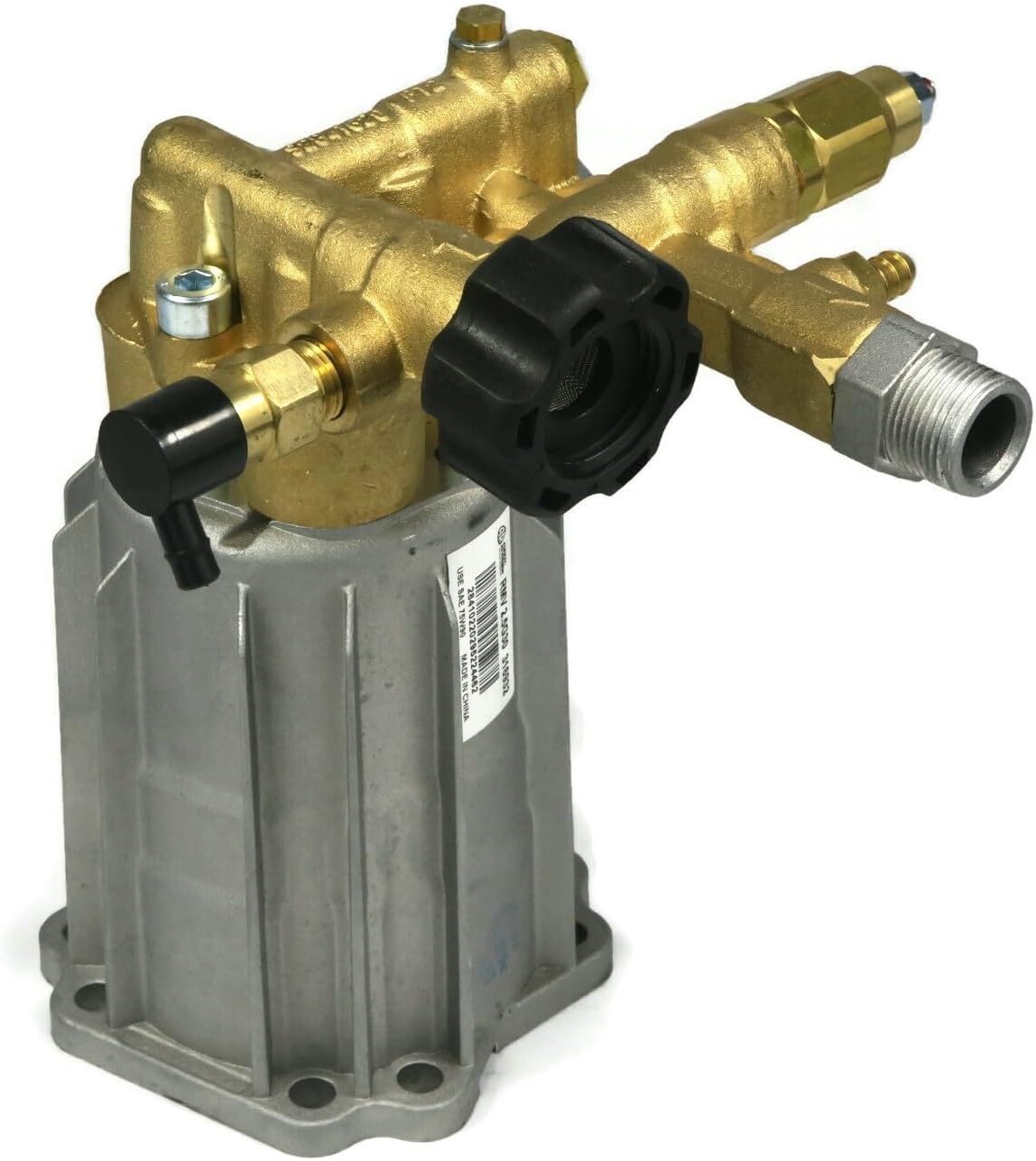 AR ANNOVI REVERBERI , RMV25G30D-EZ , Replacement Plunger Pump Horizontal, 3000 PSI, 2.5 GPM with Easy Start, EZ, Aluminum