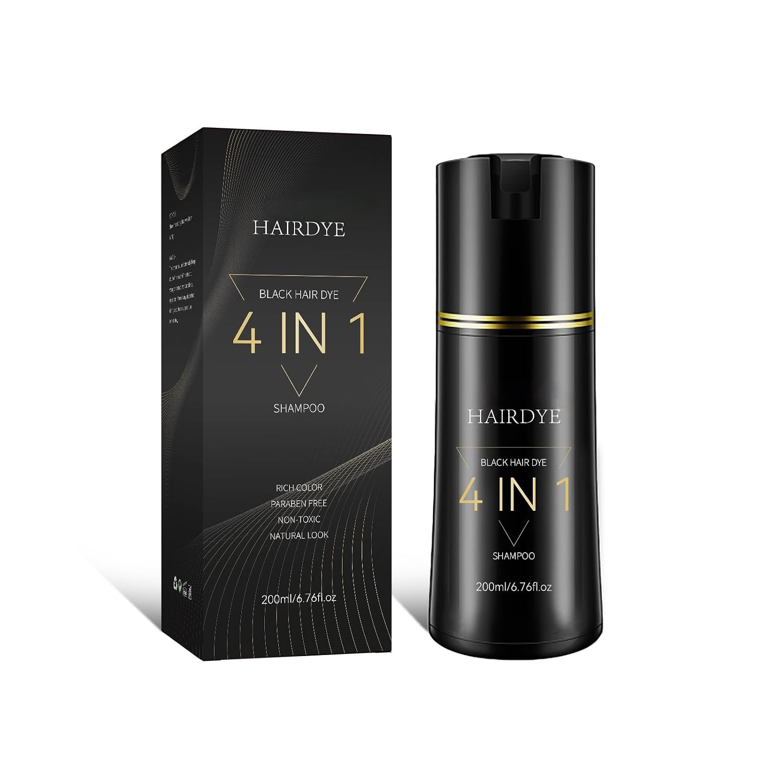 Hair Dye Shampoo,New Instant Hair Care dye shampoo For Men And Women (black)