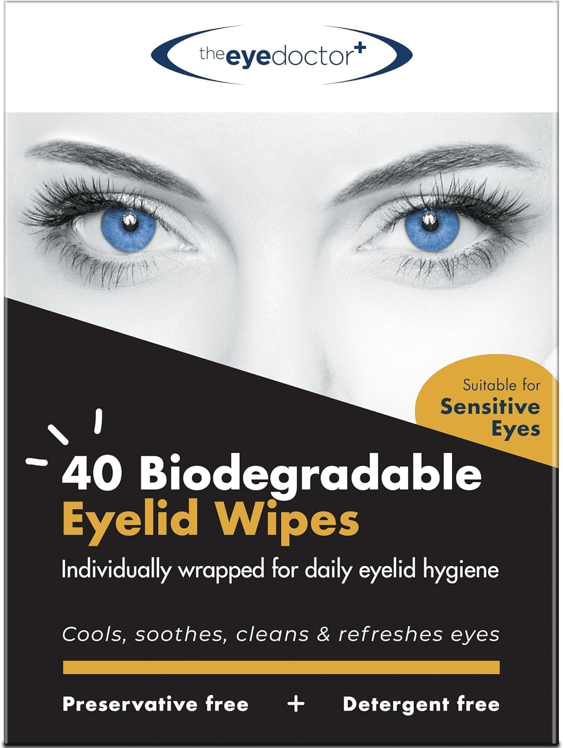The Eye Doctor Eyelid Wipes – Single use Eyelid Wipes – Suitable for Sensitive Eyes, Dry Eyes, Blepharitis & MGD