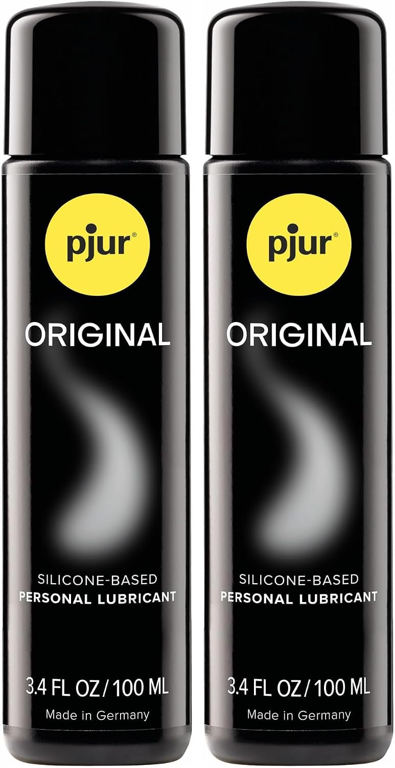 pjur Original Silicone Based Lubricant, Premium Lube for Men, Women & Couples, Odorless, 100ml / 3.4 fl.oz (Pack of 2)