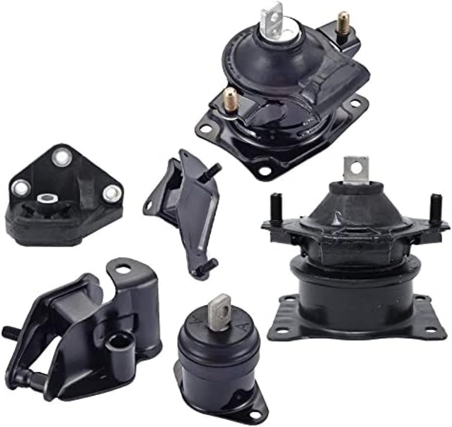 ENA Engine Motor and Trans Mount Set of 6 Compatible with Honda 2003 2004 2005 2006 2007 Accord 2.4L Automatic Trans Replacement for A4526HY A4517 A4516 A4510 A4509 A4542