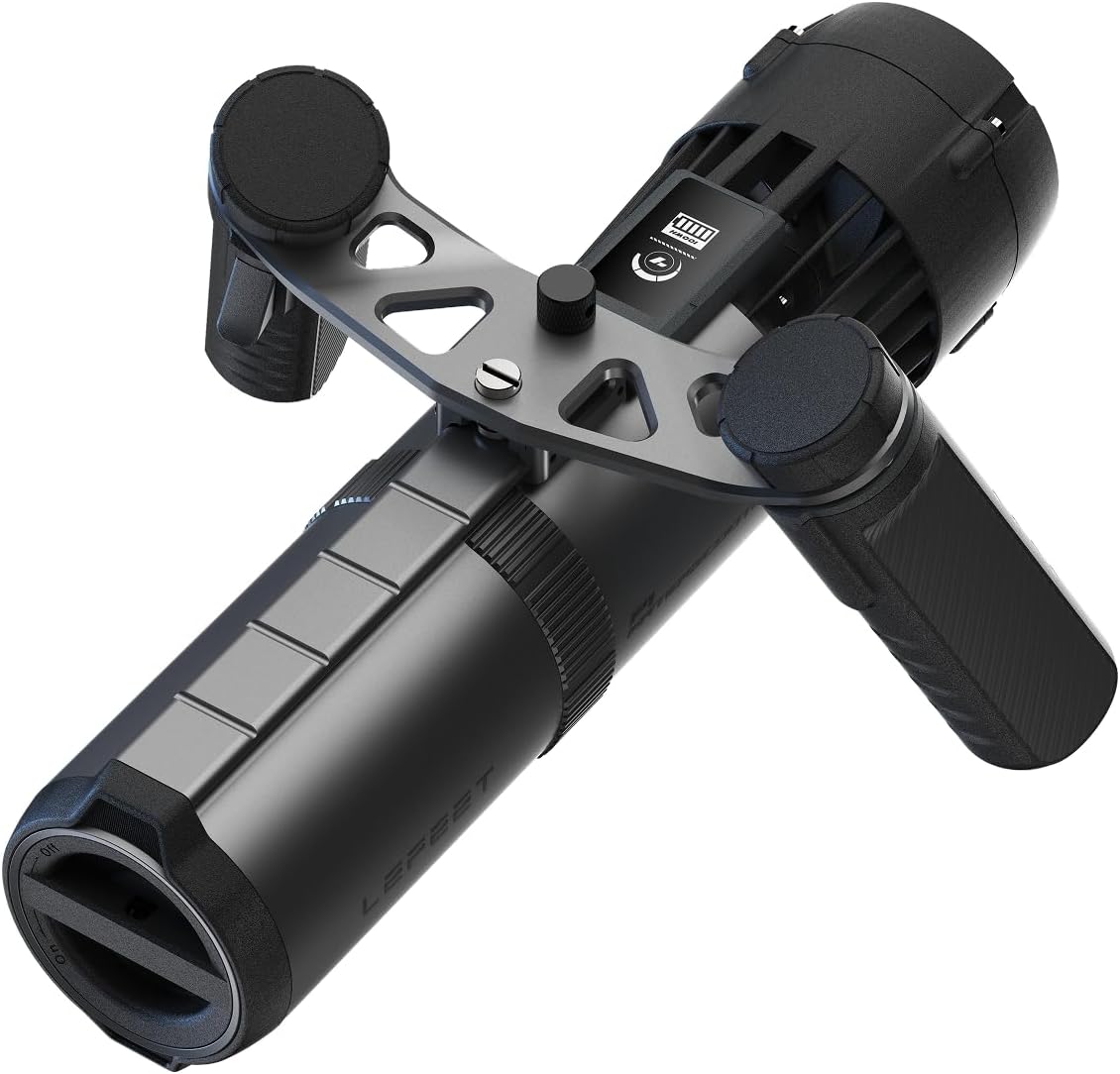 P1 Underwater Scooter, Modular Sea Scooter with Replaceable Battery (100Wh/160Wh), Up to 2.3m/s Speed, 60m Waterproof, Lightweight DPV for Diving, Snorkeling & Pool